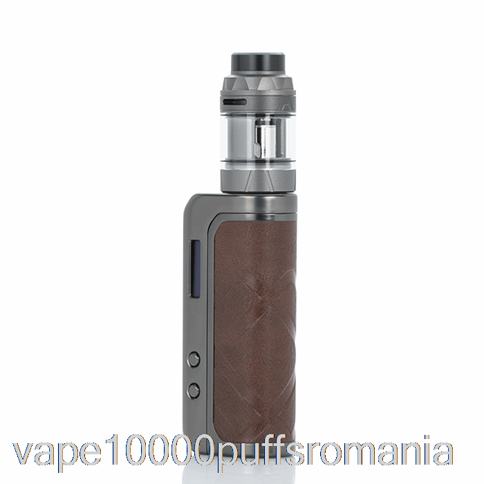 Vape Romania Augvape Foxy One 120w Starter Kit Gunmetal Brown Piele